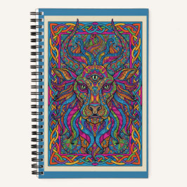 Third-Eye Lion King Celestial Zen tangle Journal Notizbuch