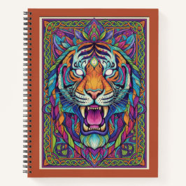 Third-Eye Roaring Tiger Spirit Zen tangle Journal Notizbuch