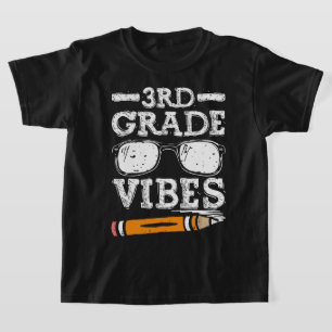 Third Grad Vibes - 3rd Grad Team Retro 1st Day T-Shirt