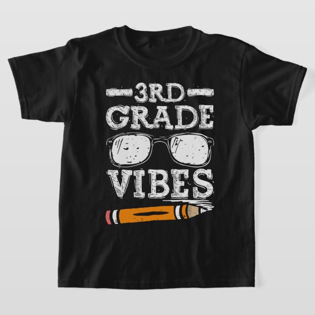 Third Grad Vibes - 3rd Grad Team Retro 1st Day T-Shirt (Ablage )