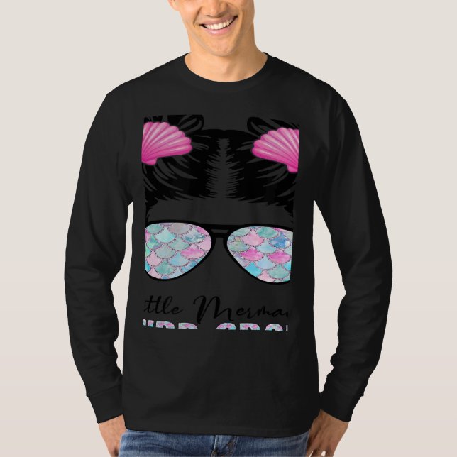 Third Grade Mermaid Messy Bun Back To School Tie D T-Shirt (Vorderseite)