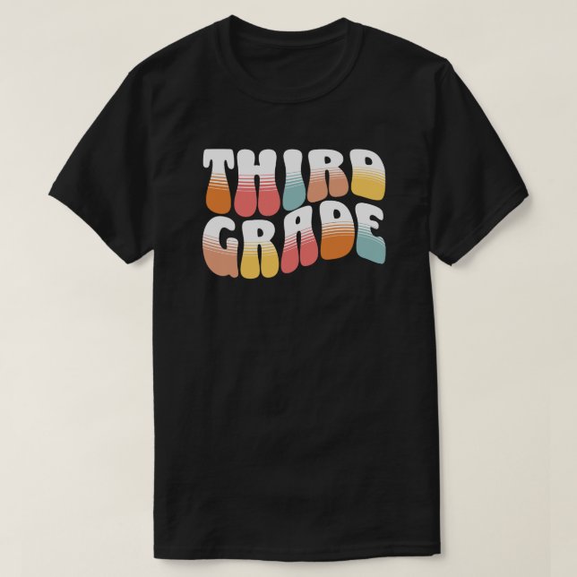 Third Grade Teacher T-Shirt (Design vorne)