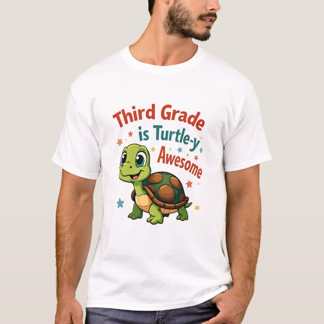 Third grade Turtle-y Awesome 3rd Grade Back to Sch T-Shirt (Vorderseite)