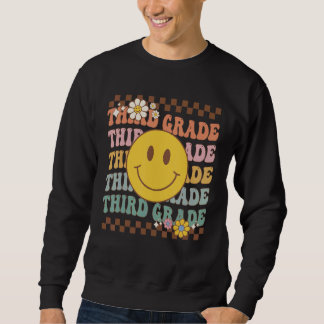 Third Grade Vintage Retro 3rd Grade Back To School Sweatshirt