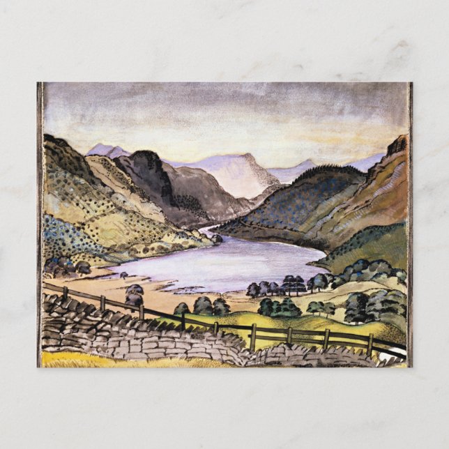 Thirlmere, Kunstwerke von Paul Nash Postkarte (Vorderseite)