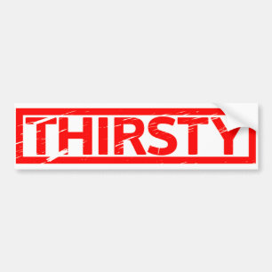 Thirsty Briefmarke Autoaufkleber