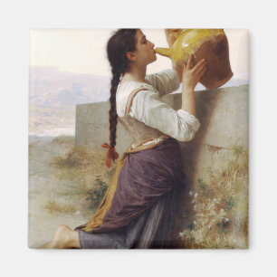 Thirsty Girl Drinking aus einem Jug (Landschaft de Magnet