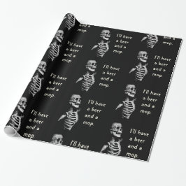 Thirsty Skeleton Geschenkpapier