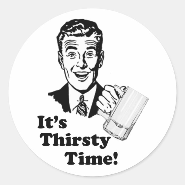 Thirsty Time Stickers (Vorderseite)