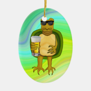 Thirsty Turtle Keramikornament