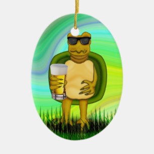 Thirsty Turtle Keramikornament