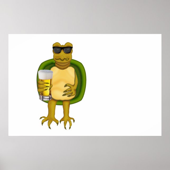 Thirsty Turtle Poster (Vorne)