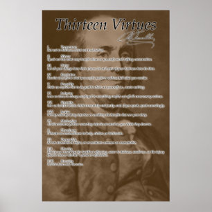"Thirteen Virtues" Poster