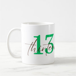Thirteenth Year with Personalization Kaffeetasse
