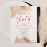 Thirty Boho Pink Floral Flower 30th Birthday Party Einladung<br><div class="desc">This is a Thirty Boho Pink Floral Flower 30th Birthday Party Invitation!</div>