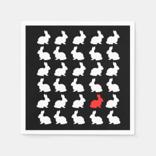 Thirty Happy Bunnies Paper Napkin Serviette