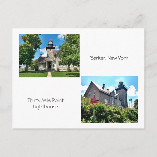 Thirty Mile Point Lighthouse 2 Postkarte (Vorderseite)