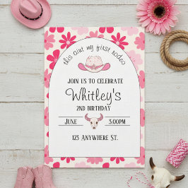 this aint my first rodeo. 2nd birthday invitation einladung