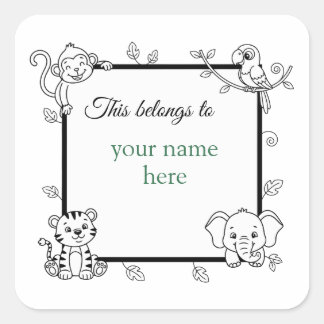 This belongs to  quadratischer aufkleber