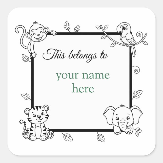 This belongs to  quadratischer aufkleber (Vorderseite)