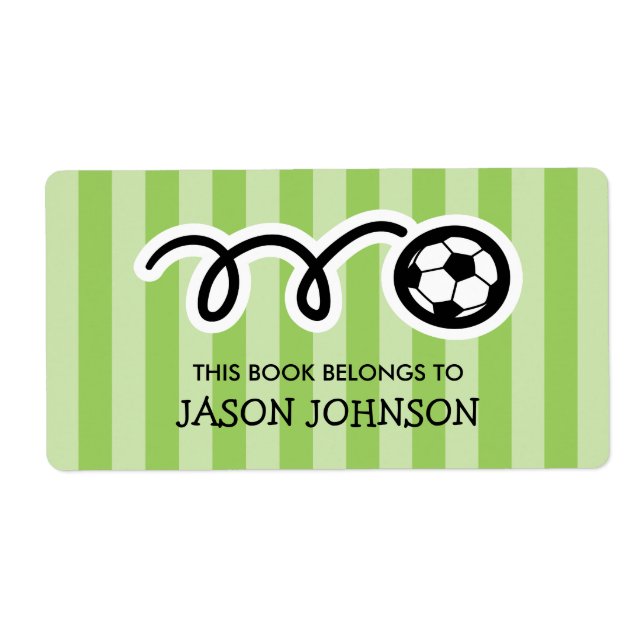 This book belongs to kids soccer bookplate (Vorne)