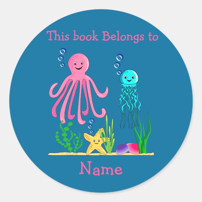 This book belongs to.. Sticker (Vorderseite)