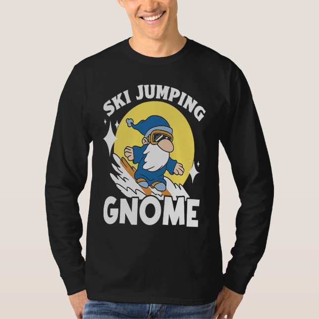 This Boy Loves Ski Jumping Ski Jumper Ski Jump Win T-Shirt (Vorderseite)