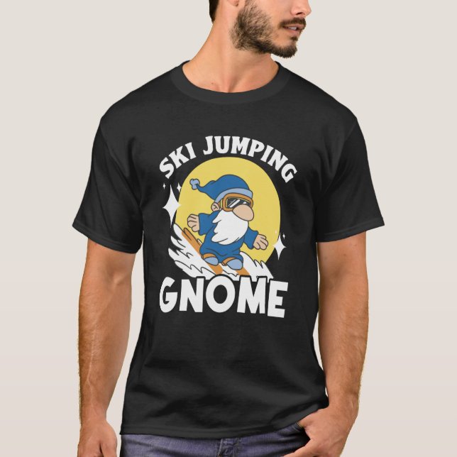 This Boy Loves Ski Jumping Ski Jumper Ski Jump Win T-Shirt (Vorderseite)