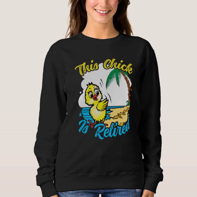 This Chick is retired Women Retirement Premium Sweatshirt (Vorderseite)