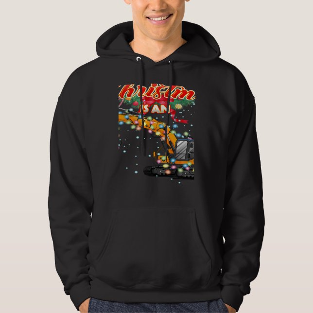 This Christmas All I Want is an Excavator Hoodie (Vorderseite)