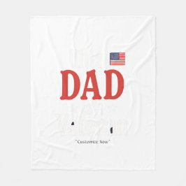 This Dad is a Veteran Blanket – Heartfelt Gift Fleecedecke