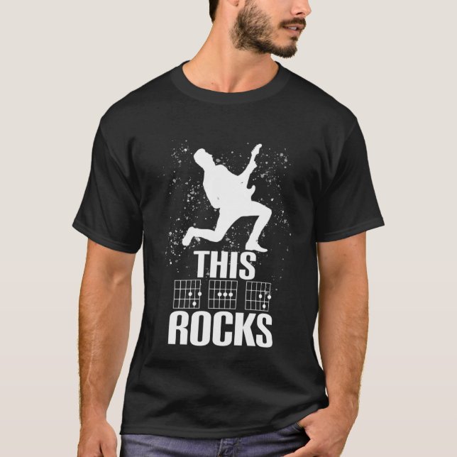 This DAD Rocks Guitar Chords T-Shirt (Vorderseite)