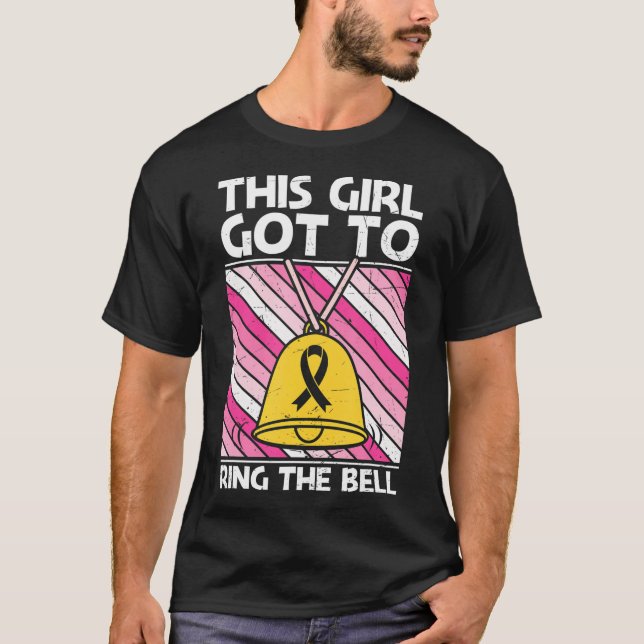 This Girl Got to Ring Bell Breast Cancer Survivor T-Shirt (Vorderseite)