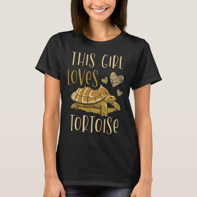 This Girl Loves Tortoise Sea Turtle  Marine Biolog T-Shirt (Vorderseite)
