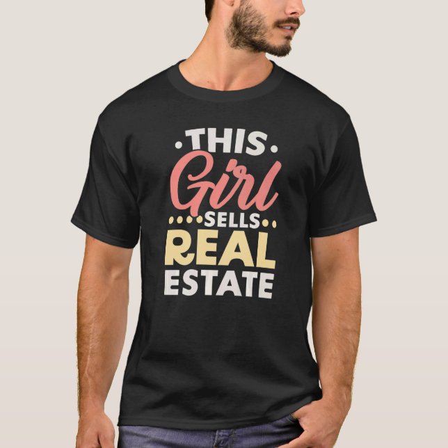 This Girl Sells Real Estate Property Management Re T-Shirt (Vorderseite)