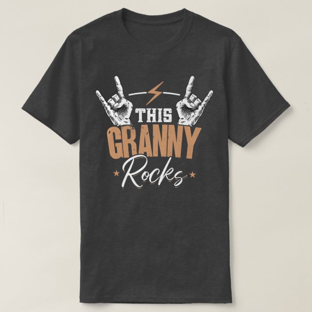This Granny RocksElectronic Rock Guitar1182 T-Shirt (Design vorne)