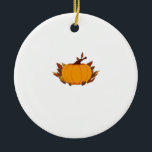 This harvest pumpkin T-shirt is perfect for the fa Keramik Ornament<br><div class="desc">This harvest pumpkin T-shirt is perfect for the fall,  bringing cozy autumn vibes to your everyday style. Classic T-Shirt.png</div>