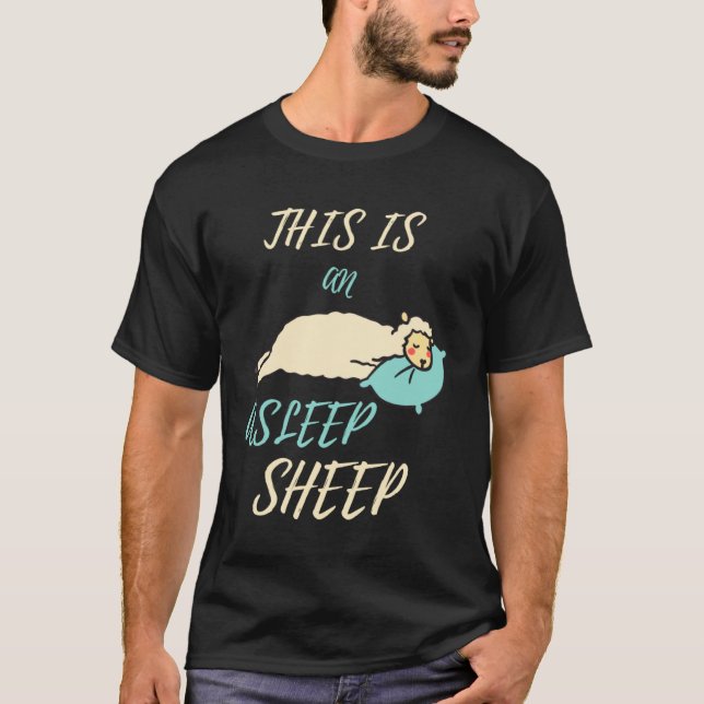 This Is An Asleep Sheep  Cute Sleeping  Sleep T-Shirt (Vorderseite)