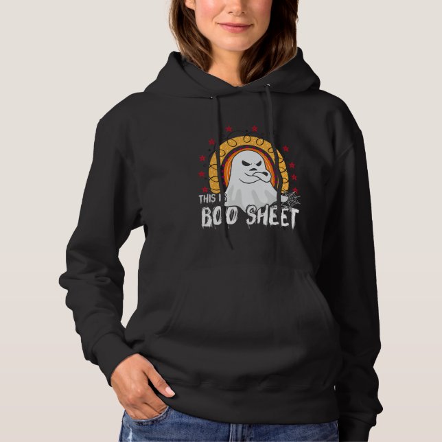 This is boo sheet ghost retro halloween costume me hoodie (Vorderseite)