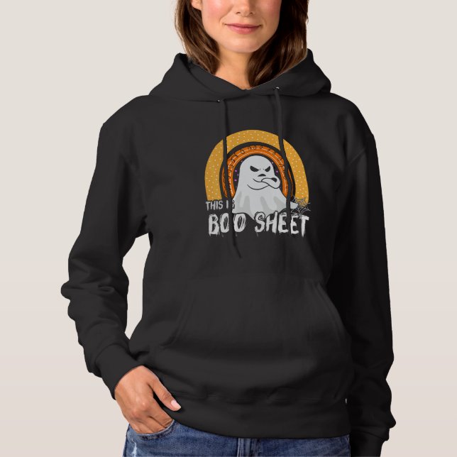 This is boo sheet ghost retro halloween costume me hoodie (Vorderseite)