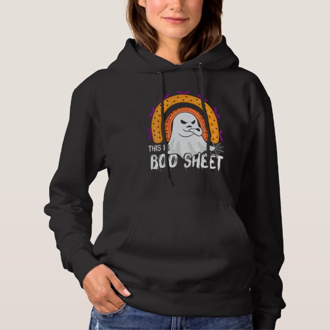 This is boo sheet ghost retro halloween costume me hoodie (Vorderseite)