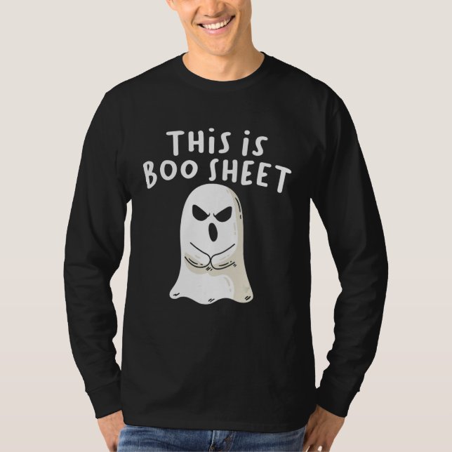 This Is Boo Sheet Ghost Retro Halloween Costume Me T-Shirt (Vorderseite)