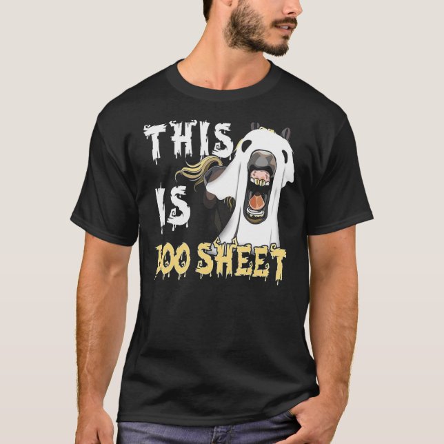 This Is Boo Sheet Horse T-Shirt (Vorderseite)