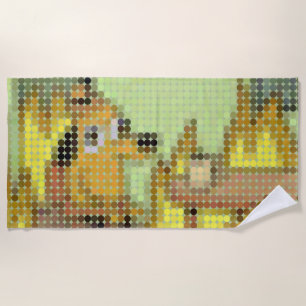 "This is Fine" Meme pixdot Strandtuch