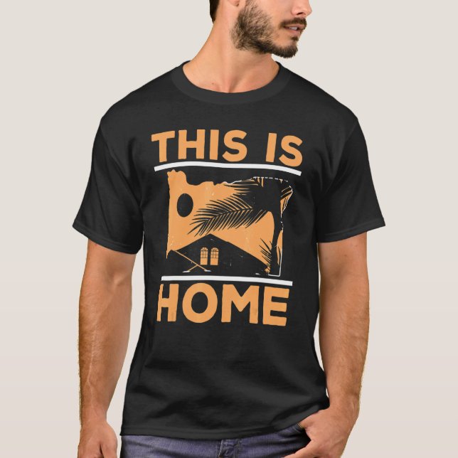 This Is Home Oregon USA State America Travel Orego T-Shirt (Vorderseite)