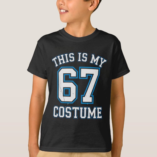 This Is My 67 Costume Lazy Brainrot Meme Boys Kids T-Shirt (Vorderseite)