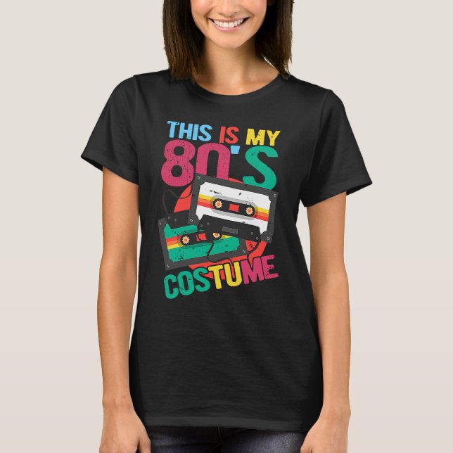This Is My 80's Costume  Cassette 80's Music T-Shirt (Vorderseite)