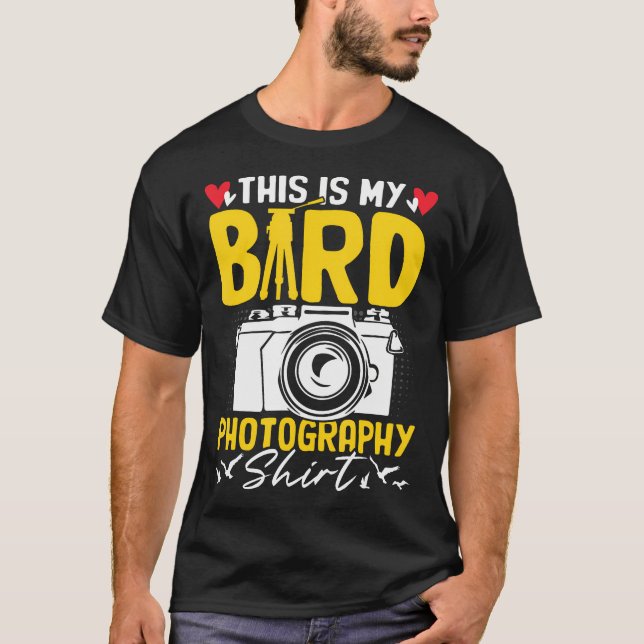 This Is My Bird Photography Funny Snapshot Camera  T-Shirt (Vorderseite)