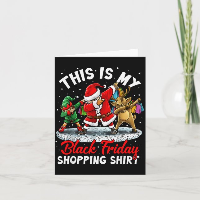 This Is My Black Shopng Funny Friday Shopng Dabbin Karte (Vorderseite)