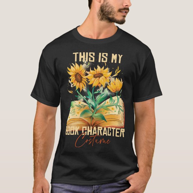 This Is My Book Character Costume  Reading Quote   T-Shirt (Vorderseite)